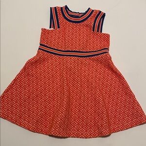 Janie and Jack Orange Patterned Dress